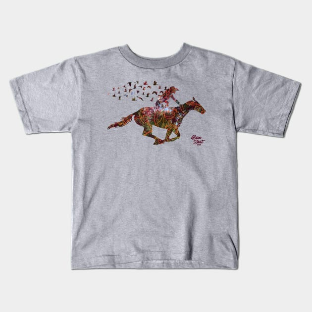 Barrel Horse Birds - Flying - Barn Shirt USA Kids T-Shirt by Barn Shirt USA